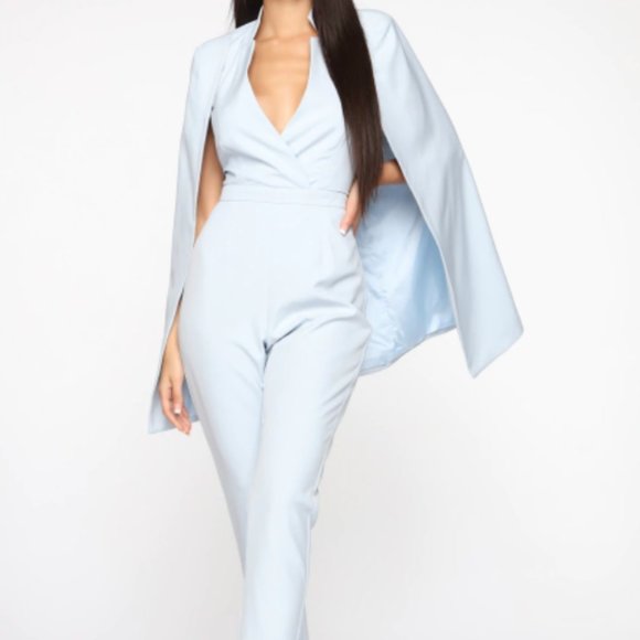 Fashion Nova Cape Jumpsuit - Picture 1 of 3